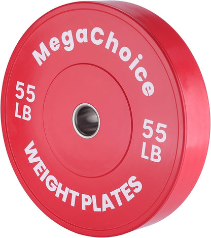 2" Rubber Bumper Weight Plates (Pairs/Single 1.25-55 Lbs) - Change Weight Plates Set 2 in Colored Fractional Weight Plates for Weightlifting,Home Gym Strength Training