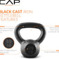 CAP Barbell Cast Iron Kettlebell - Singles and Sets, Multiple Weight Choices