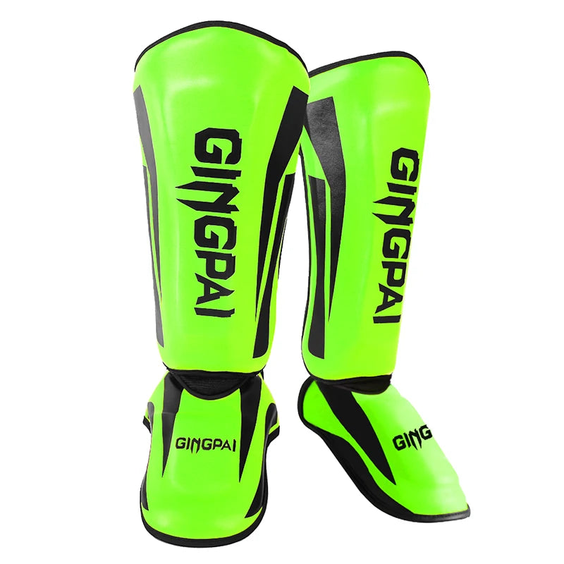 Youth/Adult MMA Boxing Leggings Calf Muay Thai Sanda Instep Training Game Ankle Protective Gear Men Women Mma Foot Shin Guard
