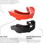 Mouth Guard Sports W/Case, Professional Mouthguard for Boxing, Football, Hockey, Jiu Jitsu, Muay Thai, MMA, Wrestling and High Contact Sports, Fits Adults, Youth, Kids 11+ (Black/Blue)