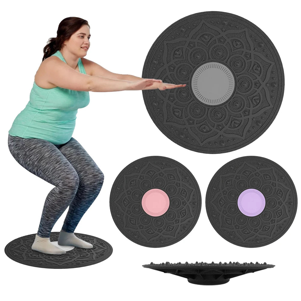 Wobble Balance Board Yoga Swing Balance Board Portable Balance Exerciser Balance Trainer for Core Training